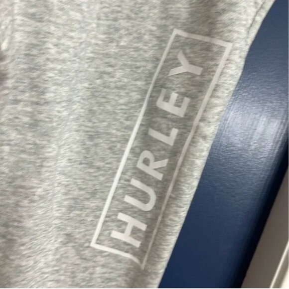 Hurley Heather Grey Boxed Logo Fleece Jogger S - Picture 6 of 7